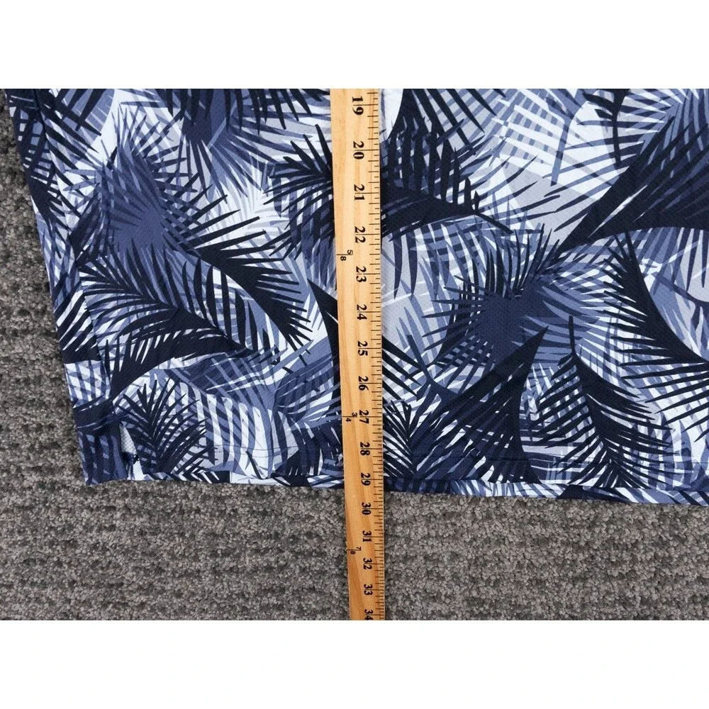 Under Armour Shirt Mens XL Blue All Over Floral Print The ISO Chill Polo Golf